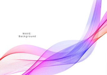 Colorful wave design modern background