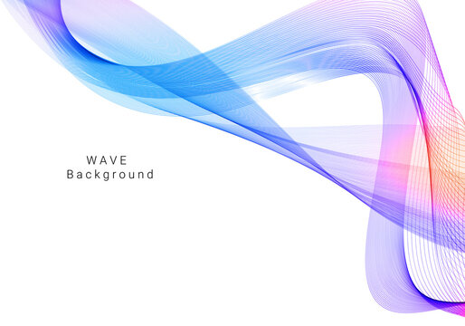 Colorful wave design modern background © JupiterArts