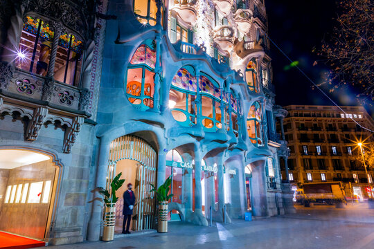 Casa Battlo Gaudi in Barcelona, Spain