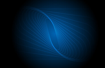 Abstract graphic composed of colorful element lines, vector illustration