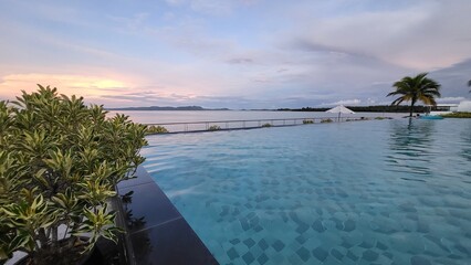 Kuching, Sarawak Malaysia - May 6 2022: The Amazing Surroundings of The Cove 55 Luxury Boutique...