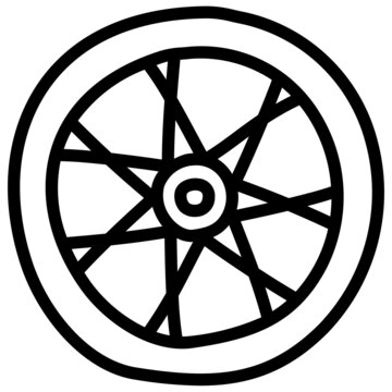 recommend clip art: handdrawn wheel icon