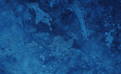 Blue cement wall background with abstract pattern in retro concept for wallpaper or graphic design