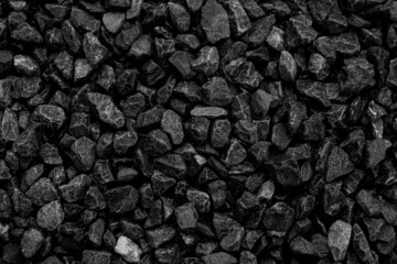 Natural black coals for background. Industrial coals.It can be used as a fuel for coal industry. Pea coal. Top view