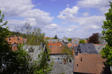 View over the roofs of Goslar, Germany
