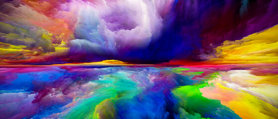 Obraz na płótnie Canvas Vibrant Heaven and Earth