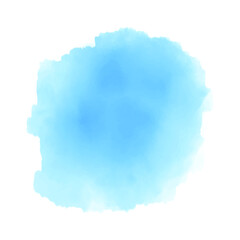 blue watercolor on white background. vector illustration