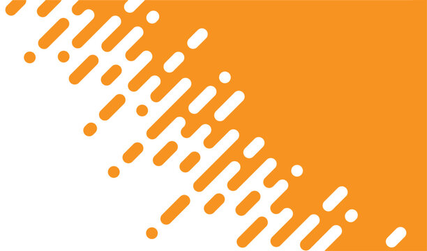 Abstract pattern yellow orange Rounded Lines Halftone Transition. on white background , vertical rounded stripes.