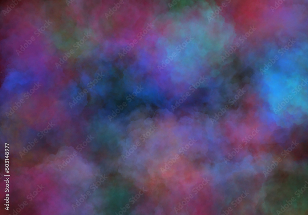 Wall mural abstract background in the form of many-colored clouds and is suitable for use in projects of imagin