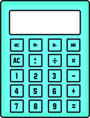 Calculator icon, symbol vector illustration design