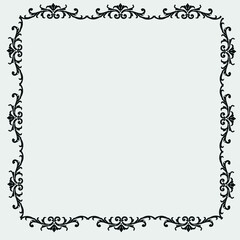 vector image, decorative ornamental frame, original design,