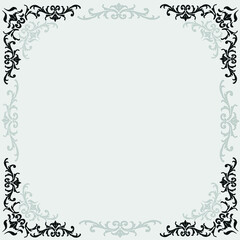 vector image, decorative ornamental frame, original design,