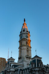 Obraz premium Close up view of Philadelphia Town Hall