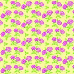 Pattern. Vector image of stylized flowers. Background, design.
