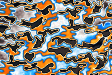 Modern camouflage. Multi-colored texture illustration.