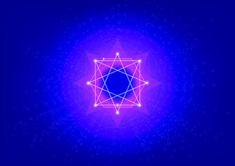 blue star background
