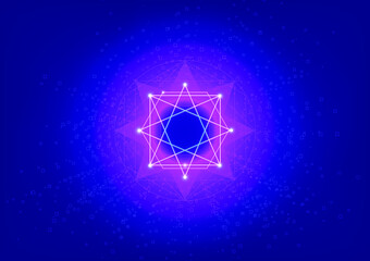 blue star background
