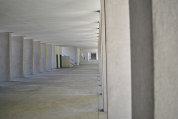 Corridor in the Monte Amiata and Monte Amiata 2 housing in Italy