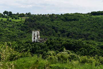 Fototapeta na wymiar Ruins of an ancient castle, Western Ukraine