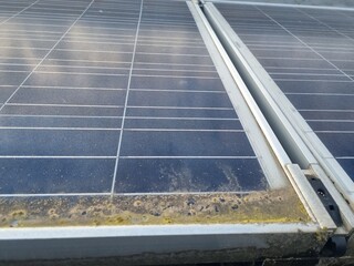 dirty solar panel