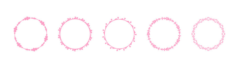 Vintage floral frames for invitations, celebrations and social media posts. 