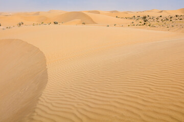 Sandy desert, Beautiful landscape in moroccan desert, maroc