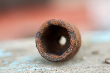 Photo of rusty socket wrench head