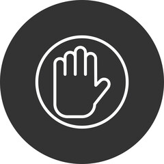 Obraz premium Stop Icon