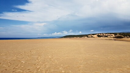 sand dunes on the Sardinia beach