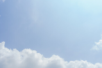 Daytime clear sky and clouds background
