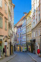 Fototapeta na wymiar Street in Graz, Austria
