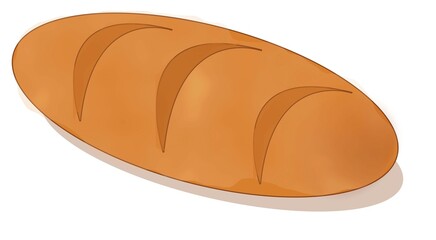 Bread image for a bakery. Vector. Editable