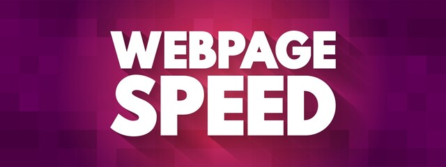 Webpage Speed text quote, concept background