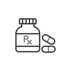 Fototapeta premium Pills Bottle Icon