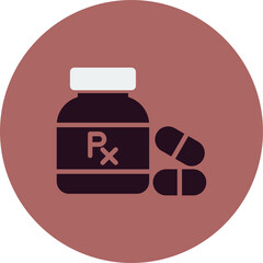 Pills Bottle Icon