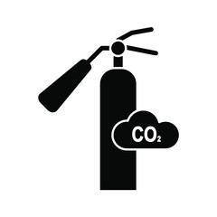 Co2 icon. Carbon emissions Sign. Vector illustration.