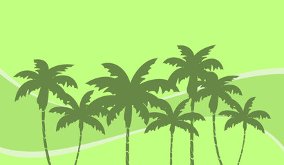 Fototapeta na wymiar summer tropical hawaiian background illustration in vector format