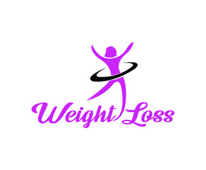 weight loss logo female silhouette