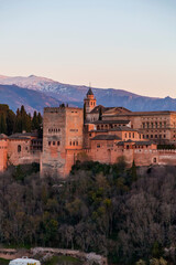 Fototapeta na wymiar Alhambra Palace in Granada, Andalusia, Spain