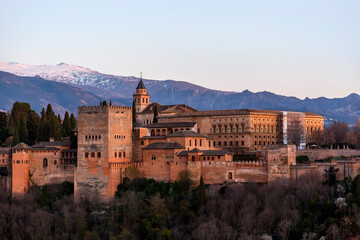 Alhambra Palace in Granada, Andalusia, Spain