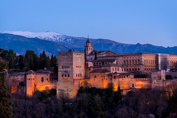 Fototapeta premium Alhambra Palace in Granada, Andalusia, Spain