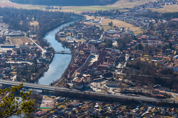 Obraz premium The picturesqueue village of Frohnleiten in Austria