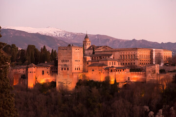 Alhambra Palace in Granada, Andalusia, Spain