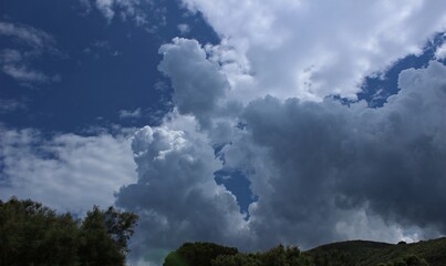Obraz na płótnie Canvas Italy: Threatening clouds.