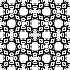 seamless pattern.Simple stylish abstract geometric background. Monochrome image. Black and white color. Design for decor, prints, textile.Design element for prints. 