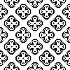 seamless pattern.Simple stylish abstract geometric background. Monochrome image. Black and white color. Design for decor, prints, textile.Design element for prints. 