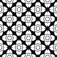 seamless pattern.Simple stylish abstract geometric background. Monochrome image. Black and white color. Design for decor, prints, textile.Design element for prints. 