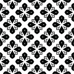 seamless pattern.Simple stylish abstract geometric background. Monochrome image. Black and white color. Design for decor, prints, textile.Design element for prints. 