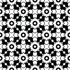 seamless pattern.Simple stylish abstract geometric background. Monochrome image. Black and white color. Design for decor, prints, textile.Design element for prints. 