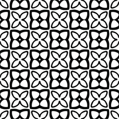 seamless pattern.Simple stylish abstract geometric background. Monochrome image. Black and white color. Design for decor, prints, textile.Design element for prints. 